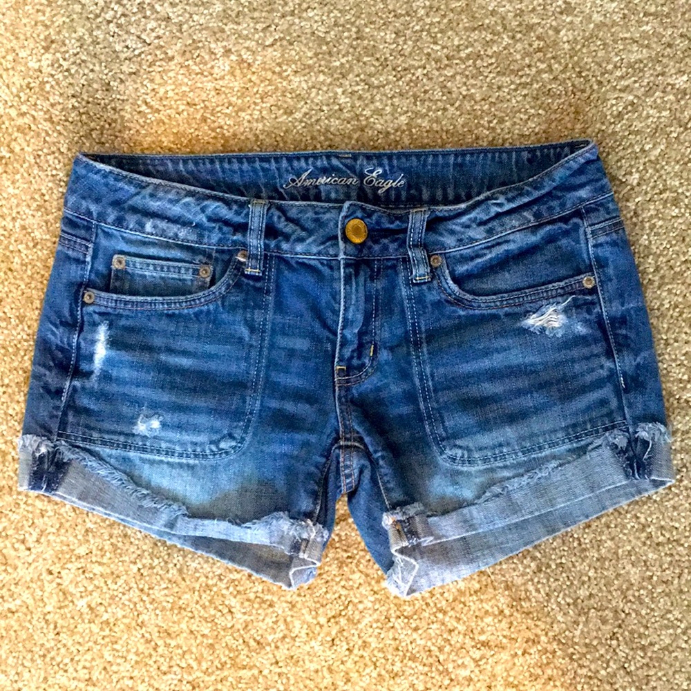 Midi AE jean shorts